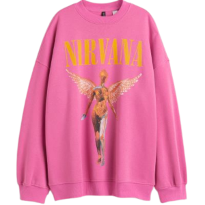Pink Nirvana Oversized Sweatshirt