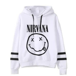 White Nirvana Sleeve Premium Hoodie